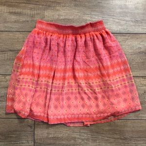 Coral pattern skirt
